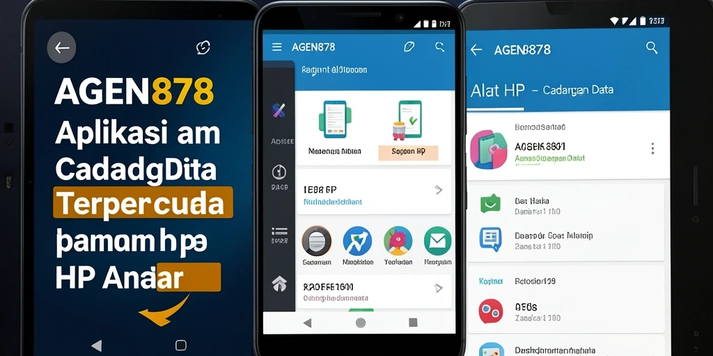 Antarmuka AGEN878 yang intuitif dan fungsional untuk cadangan data.