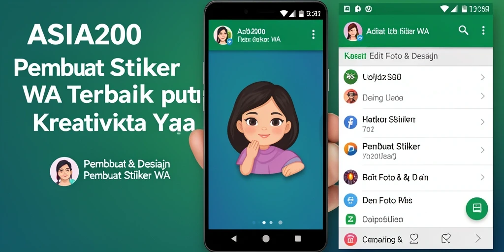 Tampilan antarmuka aplikasi Pembuat Stiker WA yang ramah pengguna.
