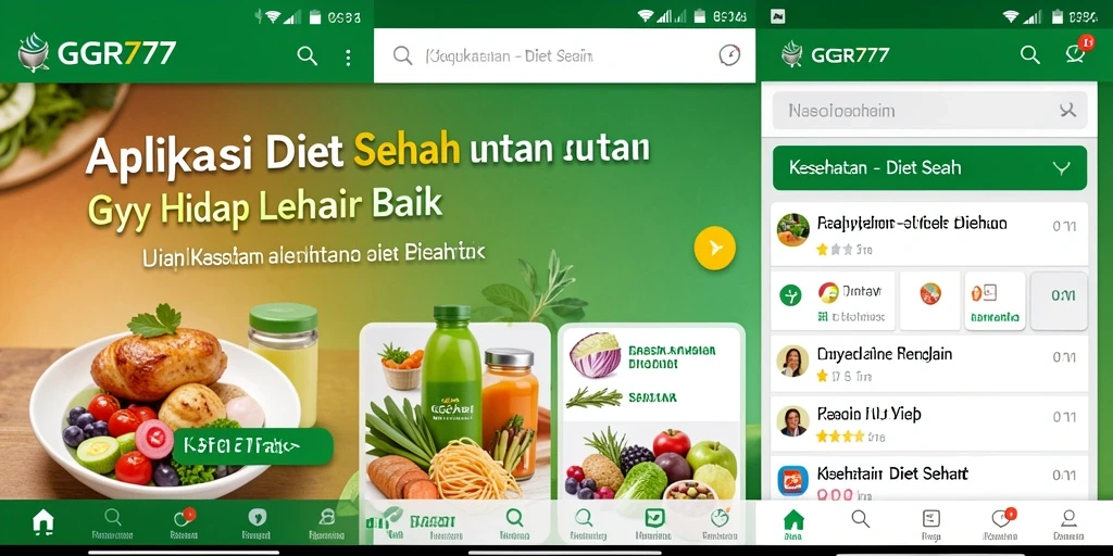 Tampilan antarmuka GGR777 yang intuitif untuk Diet Sehat.