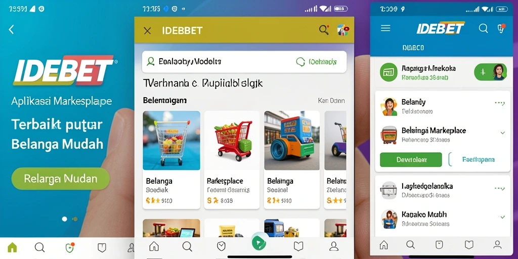 Antarmuka aplikasi IDEBET yang menarik dan fungsional.