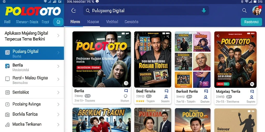 Tampilan antarmuka POLOTOTO yang modern dan mudah digunakan.