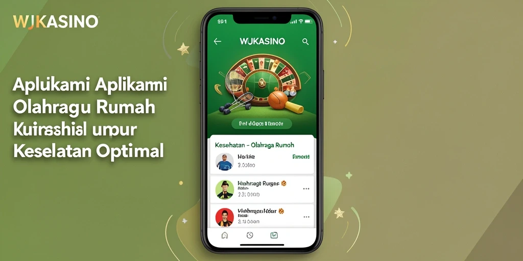 Tampilan antarmuka WJKASINO menampilkan berbagai program olahraga rumah.